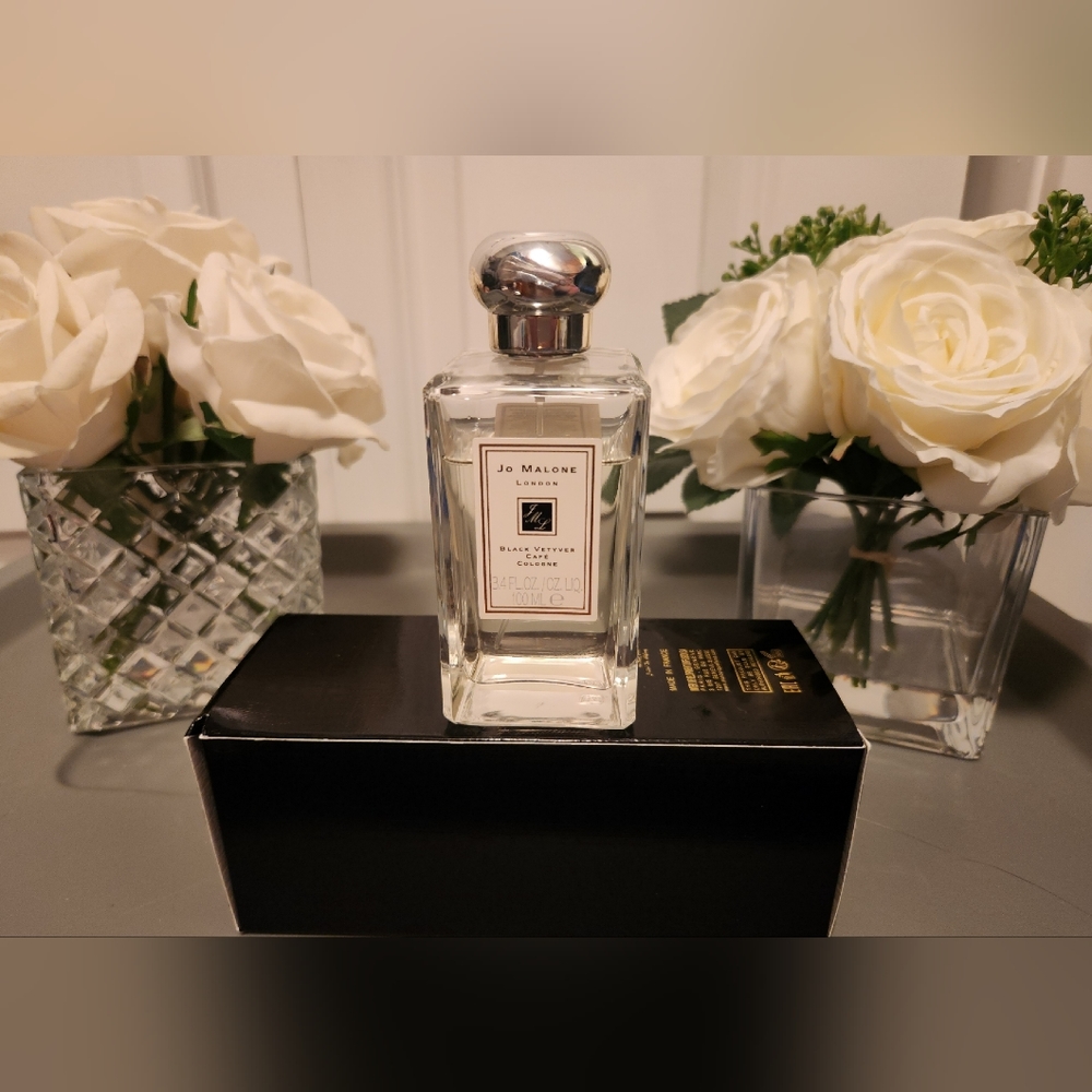 Vintage Black Vetyver Cafe Cologne by Jo Malone; 100ml / 3.4 fl.oz; 78% Full